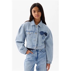 Gap Cropped Icon Denim Jacket (4-12yrs)