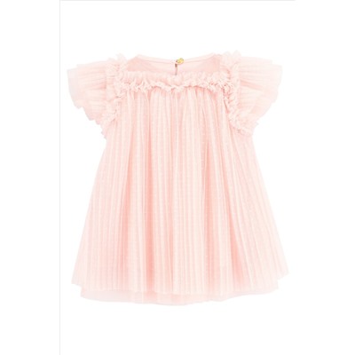 Angels Face Pink Cho Spotted Tulle Butterfly Dress