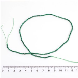 Бусины малахит в ювелирной огранке 2 мм 38 см