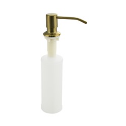 Brimix - Дозатор для жидкого мыла и моющих средств, под ЗОЛОТО, врезной, под раковину, пластиковый, 300 мл,  ( 6283)
