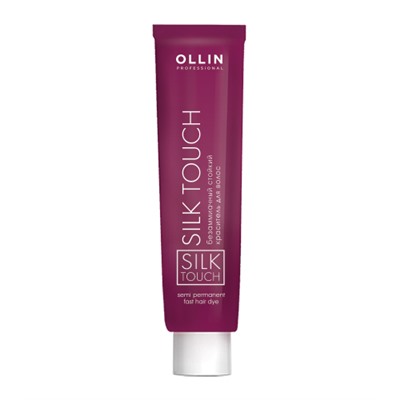 OLLIN silk touch 10/8 светлый блондин жемчужный 60мл безаммиачный стойкий краситель для волос