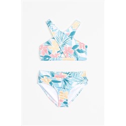 Abercrombie & Fitch Blue Floral Print Bikini