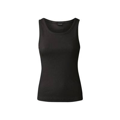 esmara® Damen Tops, 2 Stück, in anschmiegsamer Ripp-Qualität