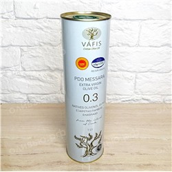 Масло оливковое EXTRA VIRGIN PDO Messara 0,3% Vafis 1 л ж/б (Греция)
