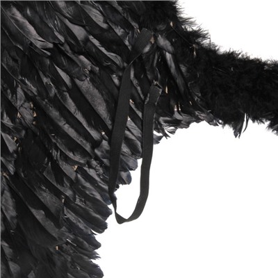 Карнавальный аксессуар "Крылья ангела" (80см*60см), Черный
