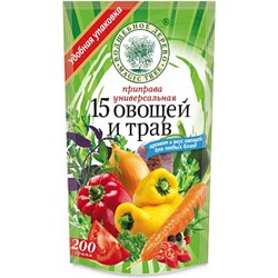 ВД ДОЙ-ПАК Приправа универсальная "15 овощей и трав" 200 г