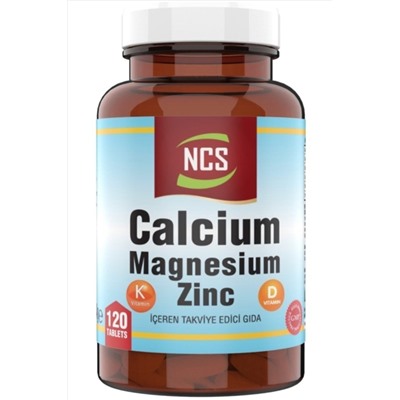 Ncs® Calcium Magnesium Zinc D&k (кальций-магний-цинк) 120 таблеток ncscalcium120