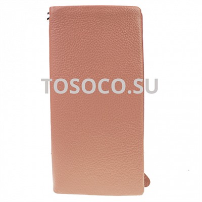 15 9910 pink кошелек GENUINE LEATHER натуральная кожа 9x19x2