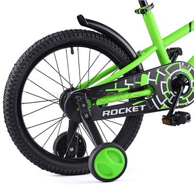 Велосипед 18" Rocket 100, цвет зеленый