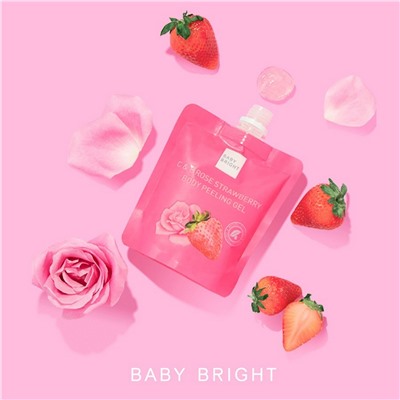 Baby Bright Гель-скатка для тела «Клубника и роза», 200 мл