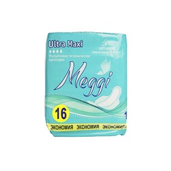MEG 6016 Прокладки гигиенические  MEGGI Ultra Maxi 16шт.