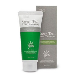 3W Clinic  Cleansing  Foam(100ml) GREEN TEA / Пенка для умывания Зеленый чай