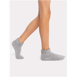 Теплые детские носки в оттенке "серый меланж"