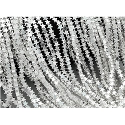 Бусины из гематита звезды 4*4мм цв.серебристый, 39см, 118 бусин