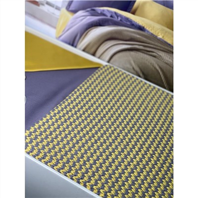 Dantela "Tuana yellow" комплект постельного белья с вязаным пледом в двух размерах