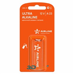 Батарейка A23 AIRLINE 12V для брелоков сигнализаций 1шт