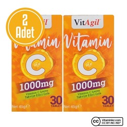 Allergo VitAgil Витамин С 1000 мг 30 таблеток 2 шт.