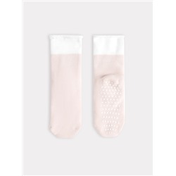 Носки детские розовые с отворотом