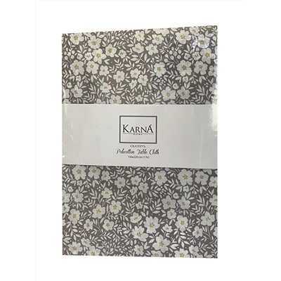 Скатерть с цветочным узором "KARNA''  FLOWERS 150x220 см 1/1