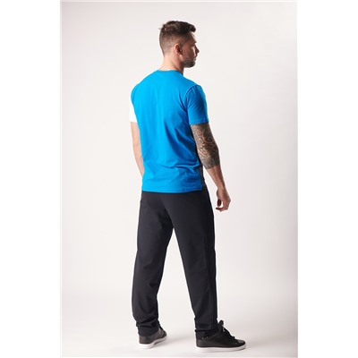 Спортивные брюки М-1222: Тёмно-синий / Ярко-синий