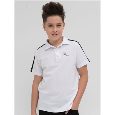 Джемпер (модель "футболка") для мальчиков Белый(2)