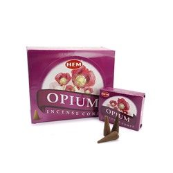 Благовония конусы HEM Opium Опиум уп-12шт