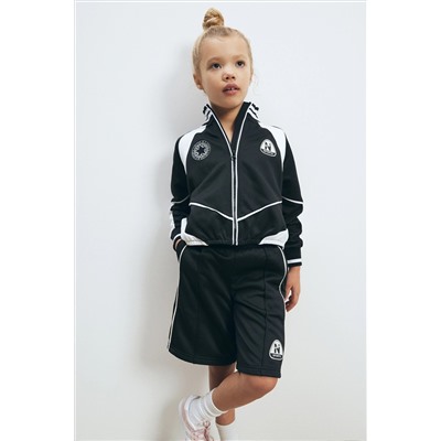 Black Sports Zip Through Jacket (3-16yrs)