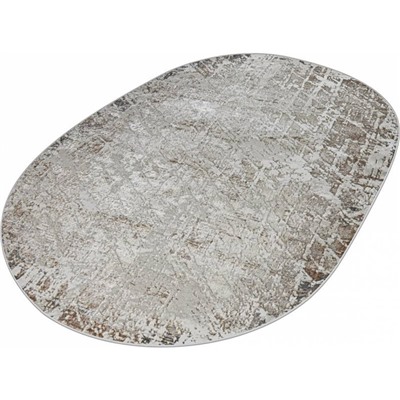 Ковёр овальный Eliza 38551A, размер 83x150 см, цвет grey fls/cream fls