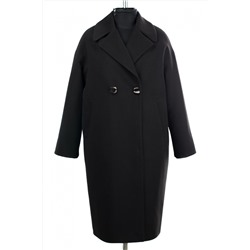 02-3136 Пальто женское утепленное Пальтовая ткань черный