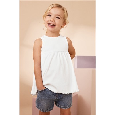 Peplum Ribbed Vest (3mths-7yrs)