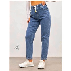 Женские джинсы, пояс на резинке  👖  ☑️ Качество отличное 😘 ☑️ Хлопок с добавлением стрейча ☑️ Посадка высокая , рост модели 170