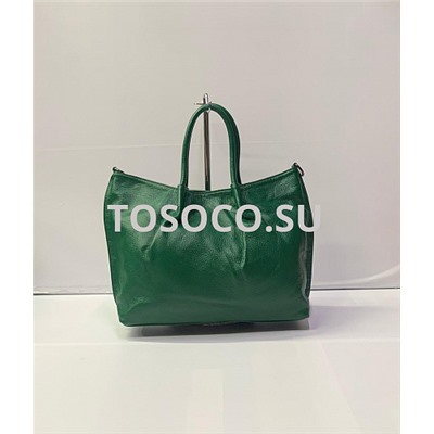 1105 green сумка Wifeore натуральная кожа 26х32х9