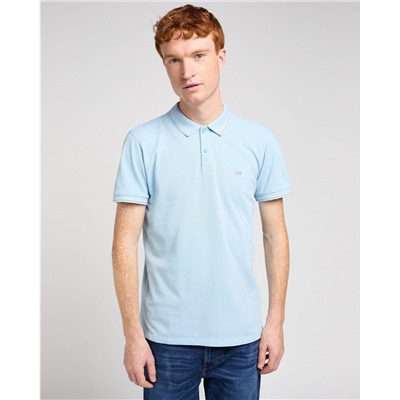 Рубашка поло мужская PIQUE POLO HEATHER BLUE SKY