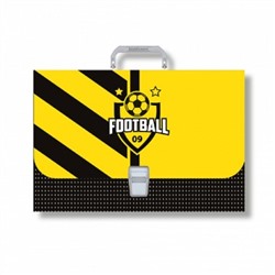 Портфель пластиковый с ручкой E.Krause А4 Football Time, FC 57365