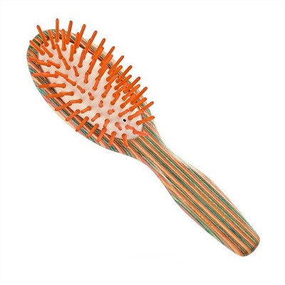 Salon Расчёска массажная для волос мини, деревянные зубцы 334-73041Z