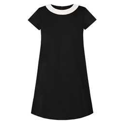 Чёрное школьное платье для девочки 83551-ДШ19