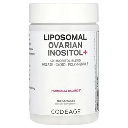 Codeage, Liposomal, инозит для яичников, 120 капсул