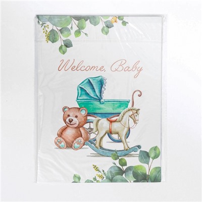 Папка для свидетельства о рождении "Welcome baby", 23,5 х 31,5 см