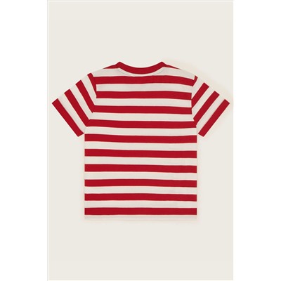 Monsoon Red Pineapple Stripe T-Shirt