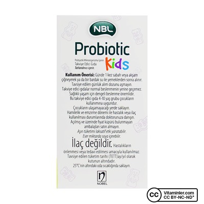Nbl Probiotic Kids 30 жевательных таблеток
