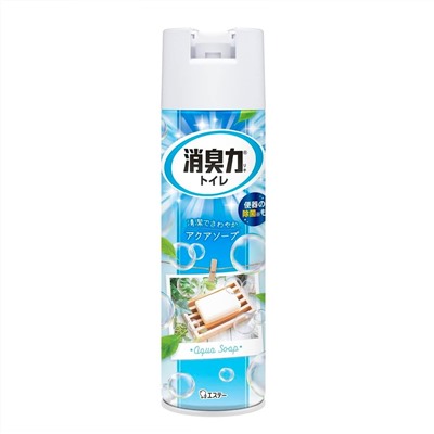 ST Освежитель воздуха для туалета "SHOSHU RIKI" (аэрозоль для туалета с антибактериальным эффектом «Нежное мыло») 365 мл / 24