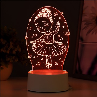 Светильник "Балерина" LED RGB от сети 11,4х9,5х17,4 см RISALUX