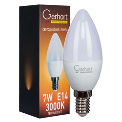 Лампа 7W GERHORT C37 LED 3000K E14