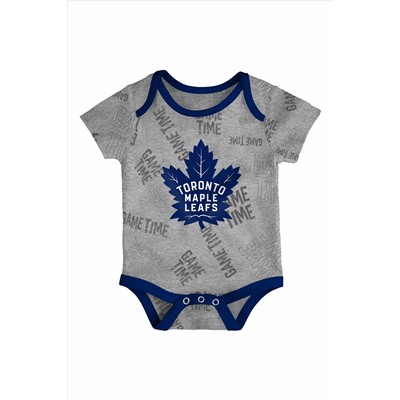 NHL Toronto Maple Leafs 3 Piece Game Time Bodysuit