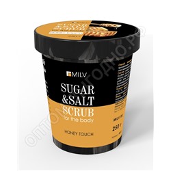 Сахарно-солевой скраб для тела «Мёд» 290 гр. MILV