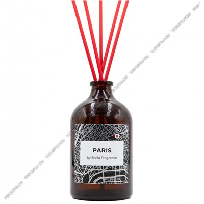 Диффузор AROMA "Paris" фл.100мл (миндаль, фисташка) 5 ротанг.палоч,служ.до 4х мес (8)