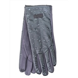 Комбинированные женские перчатки, цвет серый