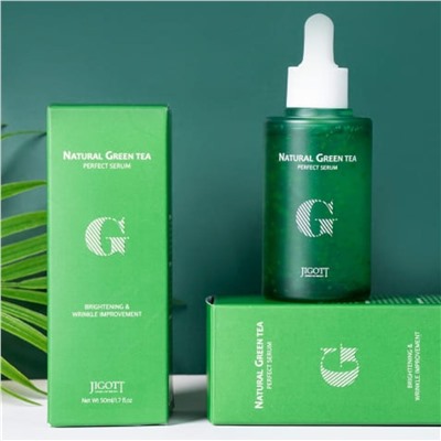 Jigott Сыворотка с зеленым чаем / Natural Green Tea Perfect Serum, 50 мл