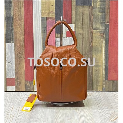 018-2 brown рюкзак Wifeore натуральная кожа 22x10x26