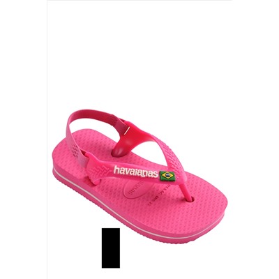 Havaianas Baby Pink Brasil Logo II Sandals